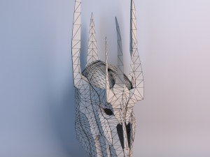 sauron helmet lowpoly 3D मॉडल