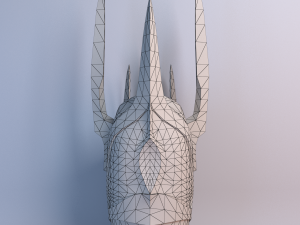 sauron helmet lowpoly 3D मॉडल