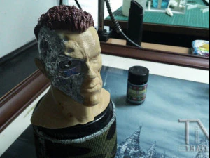 terminator inspirited bust 3d 3D Print Model