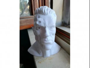 terminator inspirited bust 3d 3D Print Model