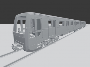 yauza metro train 3D Model