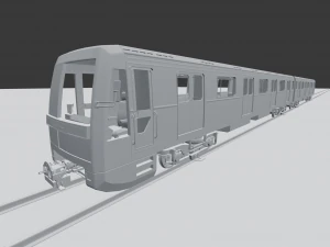yauza metro train 3D Model