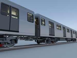 yauza metro train 3D Model