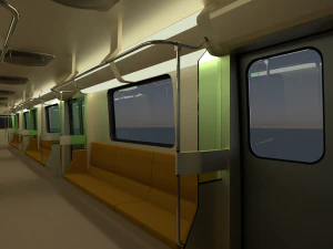 yauza metro train 3D Model