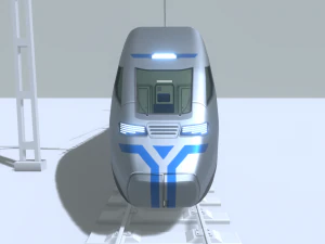 high-speed train 3D Model