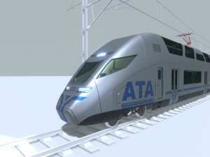 high-speed train Modelo 3D