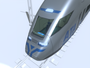 high-speed train 3D Модель