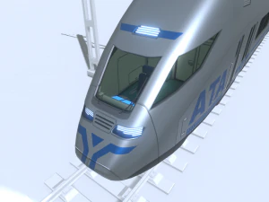 high-speed train 3D Model