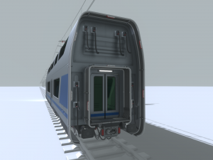 high-speed train 3D Модель