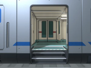 high-speed train 3D Model