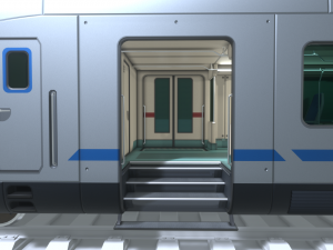 high-speed train 3D Модель