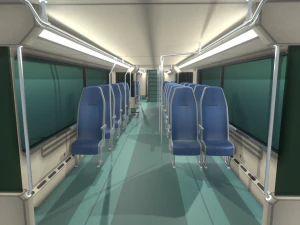 high-speed train 3D Model
