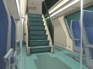 high-speed train 3D Модель