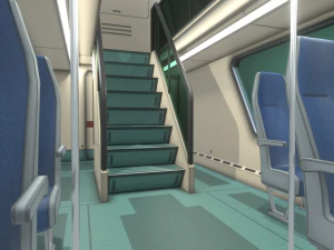 high-speed train 3D Model