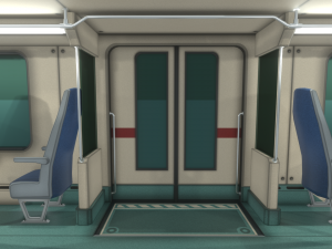 high-speed train 3D Модель
