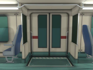 high-speed train 3D Model
