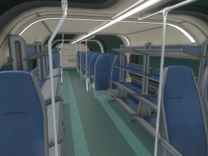 high-speed train 3D Модель