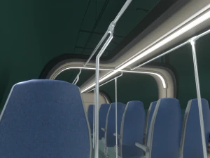 high-speed train 3D Model