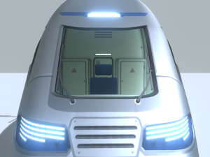 high-speed train 3D Модель