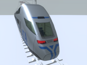 high-speed train 3D Модель