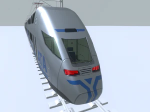 high-speed train 3D Model