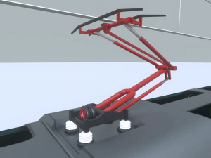 high-speed train 3D Model