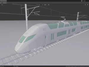 high-speed train 3D Model