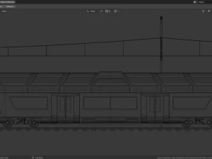high-speed train 3D Model