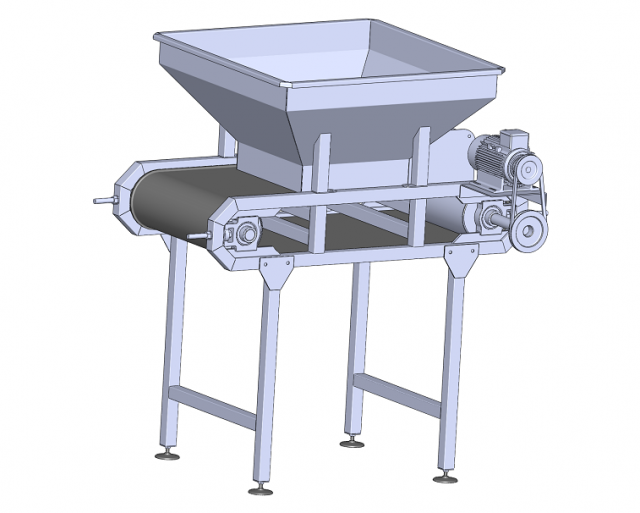 food machinery - sergeant belt conveyor Modelo 3D .c4d .max .obj .3ds .fbx .stl .blend 