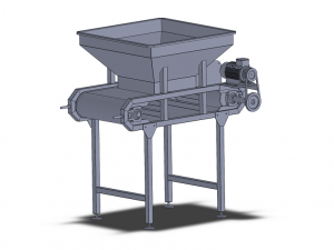 food machinery - sergeant belt conveyor Modelo 3D