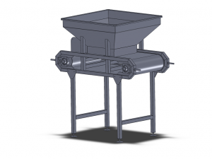 food machinery - sergeant belt conveyor Modelo 3D