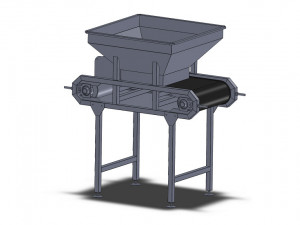 food machinery - sergeant belt conveyor Modelo 3D
