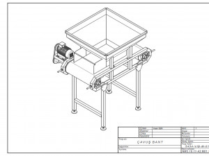 food machinery - sergeant belt conveyor Modelo 3D