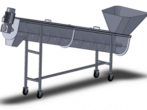 food machinery - screw conveyor 3D Model