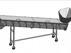 food machinery - screw conveyor 3D Model