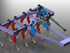 tractor anchor hydraulic system 3D Model