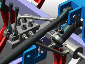 tractor anchor hydraulic system Modelo 3D