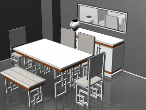 dining room set 3D Model