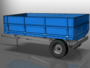 tipper trailer 3D मॉडल