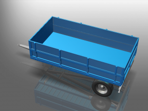tipper trailer 3D मॉडल