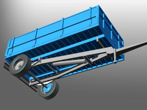 tipper trailer 3D मॉडल