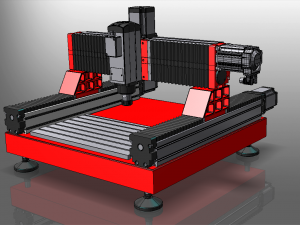 cnc router Modello 3D