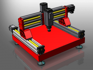 cnc router Modello 3D