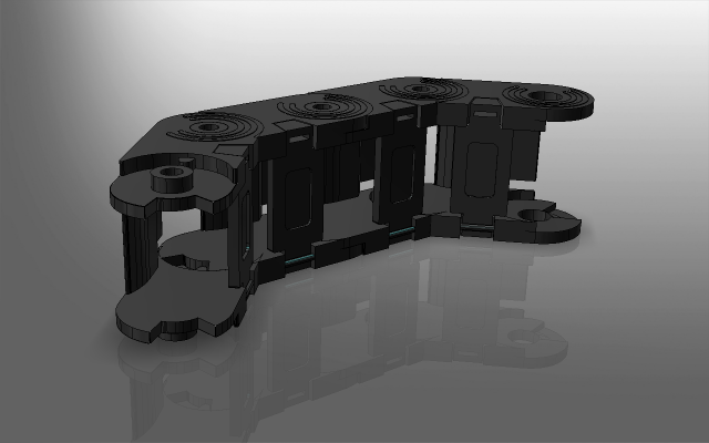 cable carrier Modello 3D .c4d .max .obj .3ds .fbx .stl .blend 
