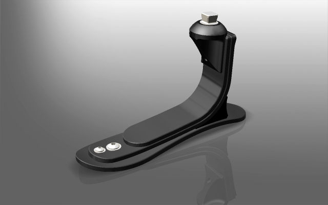 prosthetic foot 3D Модель .c4d .max .obj .3ds .fbx .stl .blend 