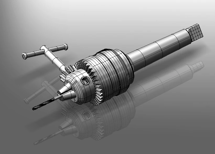 Drill Head 3D Model .c4d .max .obj .3ds .fbx .stl .blend 