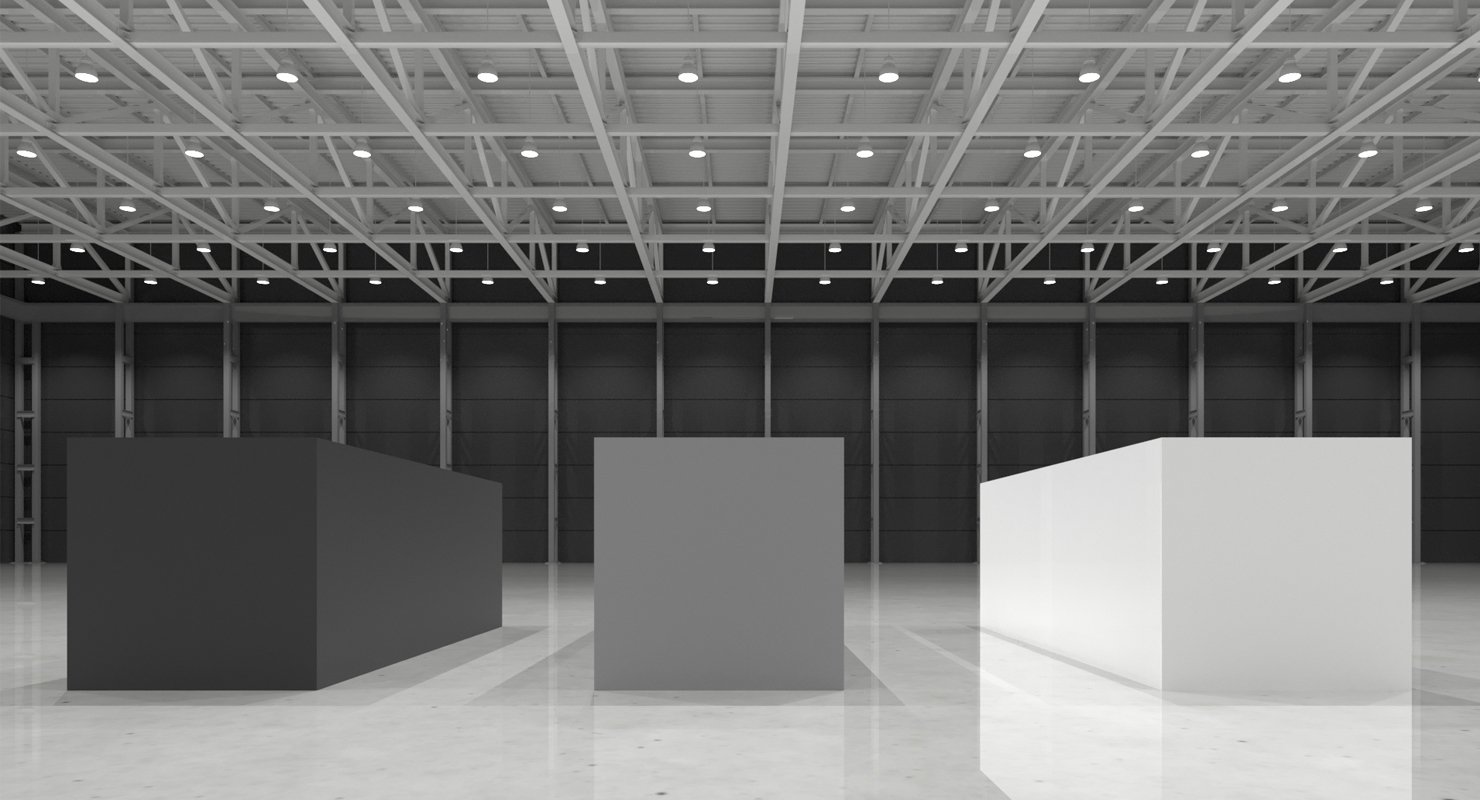 Modular Warehouse Pavilion Interior 3d Model In Exhibit 3dexport