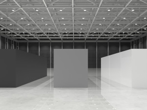 modular warehouse pavilion interior Model 3D