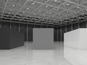 modular warehouse pavilion interior 3D Model