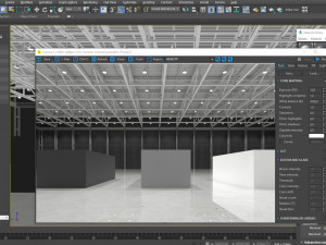 modular warehouse pavilion interior Model 3D